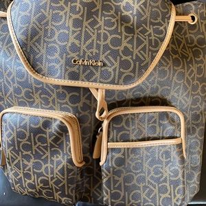 Calvin Klein Leather Backback